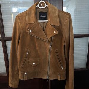 Madewell Moto Suede Jacket (Tan) - Women’s - Small